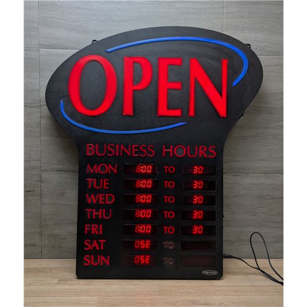 Newon Open Sign