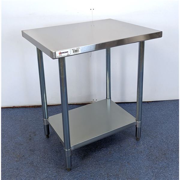 30" x 24" Stainless Steel Work Table, Omcan 22064