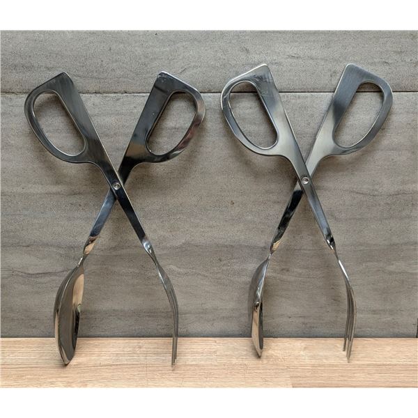10" Salad Tongs, Omcan 80426 - Lot of 2