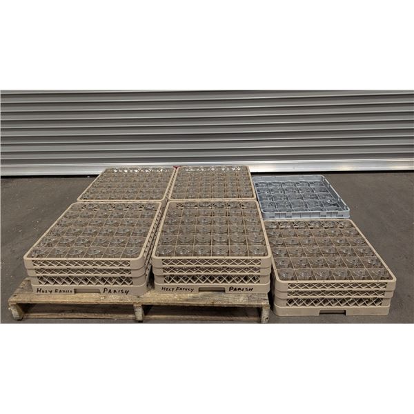 5-1/2" & 7" Wine Glasses With 8 Dishwasher Racks - Lot of Approx. 250pcs