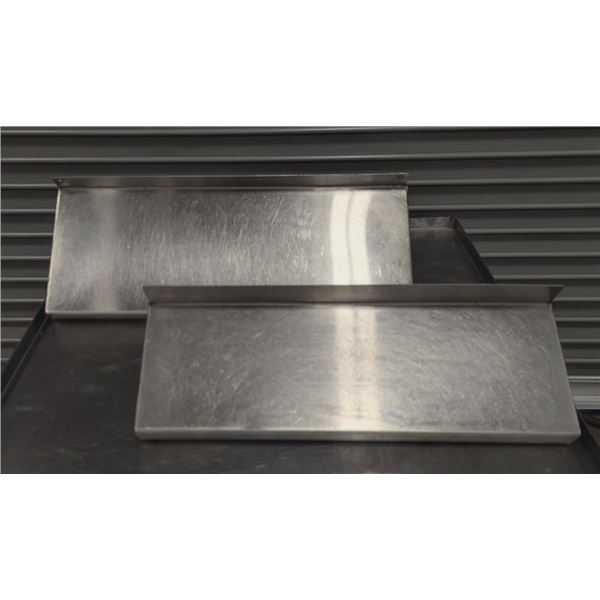24" & 21-3/4" Stainless Steel Wall Shelves - Lot of 2