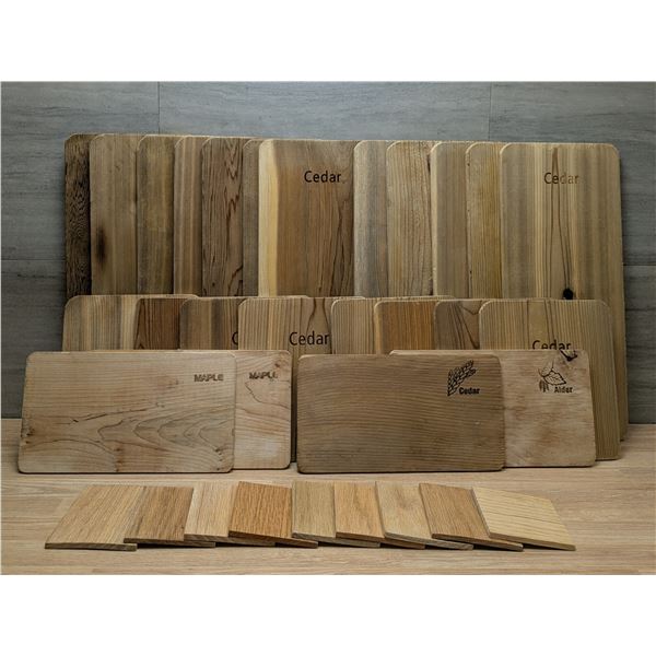 Grilling Planks & Wood Products - Lot of Approx. 30pcs