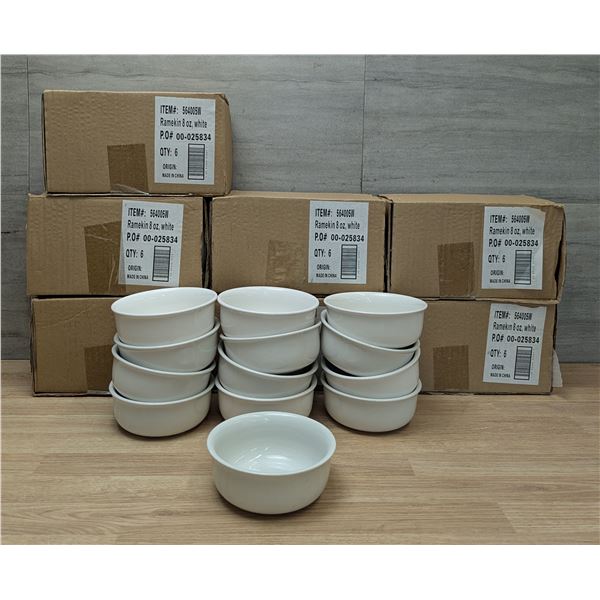 8oz White Ramekins - Lot of 42