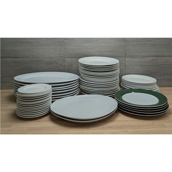 Assorted Round & Oval Platters/Plates - Lot of Approx. Approx. 70pcs