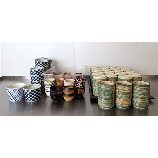 Japanese Tea Cups & Sake Cups - Lot of Approx. 70pcs | FTC/FD11