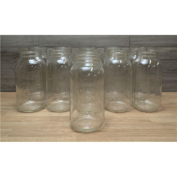 56oz Glass Mason Jars - Lot of 11 | EC8