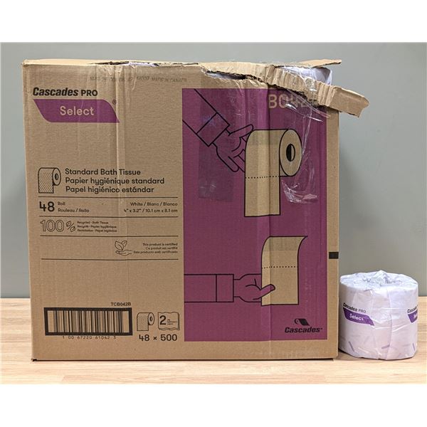 Cascades PRO Select Standard Bath Tissue B042B - Lot of 48rolls (1 Case) | EC3