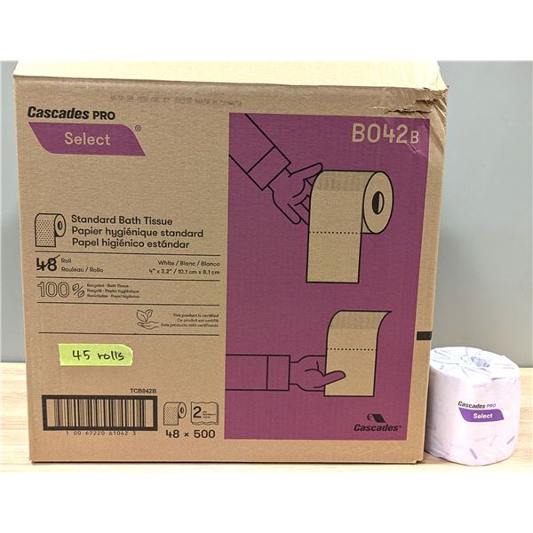 Cascades PRO Select Standard Bath Tissue B042B - Lot of 45rolls | EC3