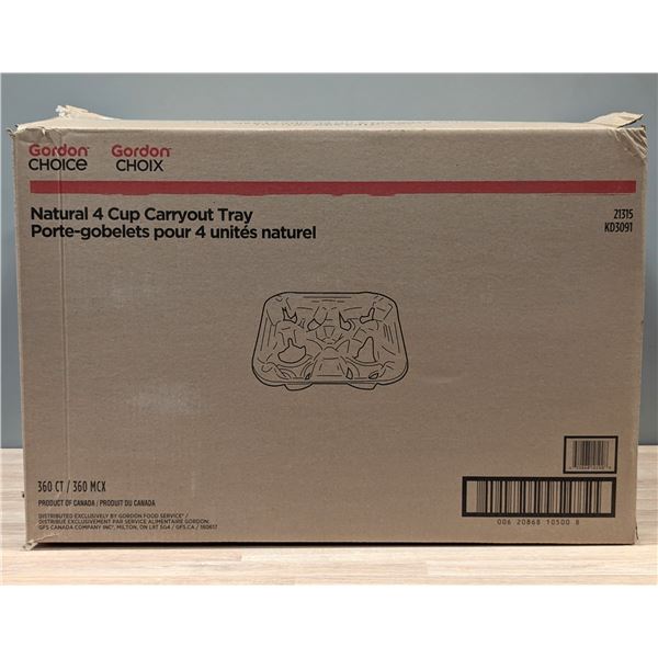 Cordon Choice KD 3091 4-Cup Cup Carriers - Lot of 360 (1 Case)
