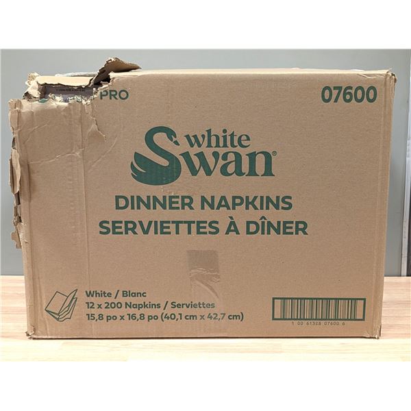 White Swan 07600 Dinner Napkins - Lot of 2200