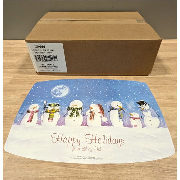 Hoffmaster 311098 14" x 9-3/4"Printed Seasonal Placemat - Lot of 1000 (1 Case)