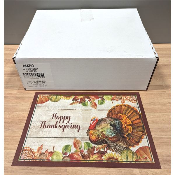 Hoffmaster 856793 10" x 14" Thanksgiving Placemat Combo