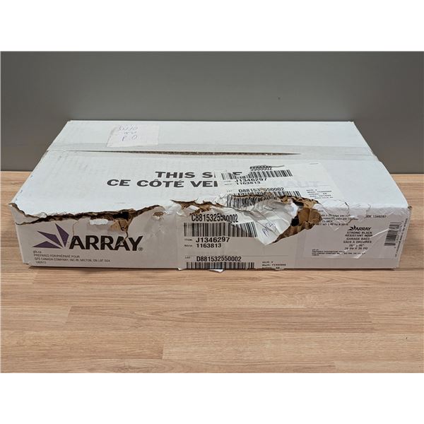 Array Strong 26" x 36" Black Garbage Bags, 25 bags - Lot of 8 Rolls (1 Case)