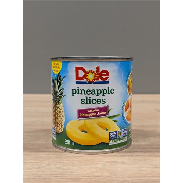 Dole Pinapple Slices Packed in Pinapple Juice 398ml - Lot of 23