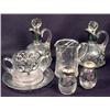 Image 1 : Lot Of Vintage Silver Overlay Glassware - Creamer,