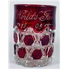 Image 1 : 1893 Chicago World'S Fair Ruby Flash Souvenir Glas