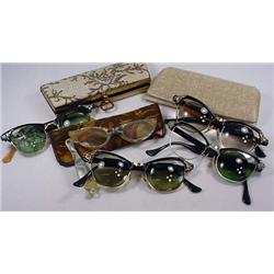 Lot Of Vintage Eye Glasses And Cases