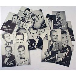 Lot Of Vintage Big Band Stars Postcards - Thicker 