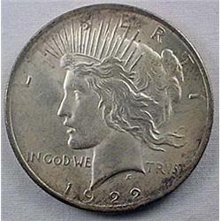 1922-P Peace Silver Dollar - Xf