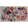 Image 1 : Large Lot Of Vintage Political Pinback Buttons - I