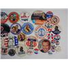 Image 3 : Large Lot Of Vintage Political Pinback Buttons - I