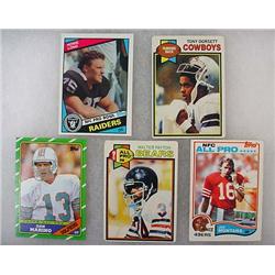 Lot Of 5 Vintage Topps Football Cards - All Stars 