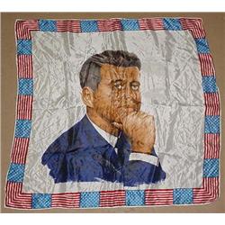 1965 John F Kennedy Scarf - Approx. 30.5" Wide