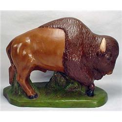 Vintage Ceramic Buffalo Statue - Marked Duncan Ent