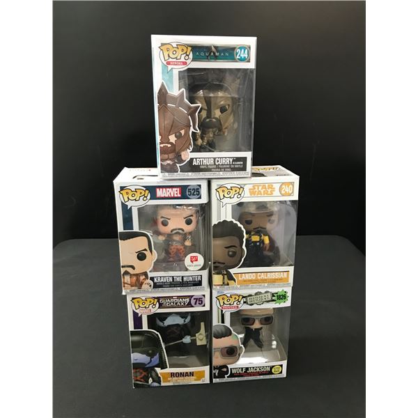 LOT OF 5 FUNKO POPS IN ORIGINAL PACKAGING