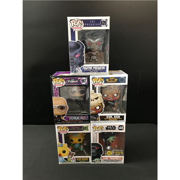 LOT OF 5 FUNKO POPS IN ORIGINAL PACKAGING