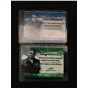 Image 2 : LOT OF 2 SIGNED TRADING CARDS