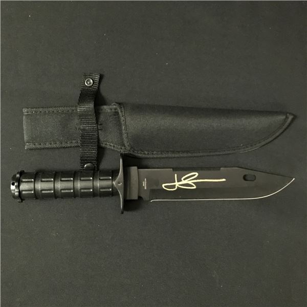 JASON STATHAM SIGNED EXPENDABLES PROP KNIFE CELEBRITY COA