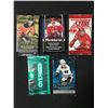 Image 1 : LOT OF 5 SEALED HOCKEY BOOSTER PACKS