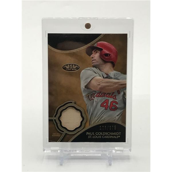 2019 TOPPS TIER 1 PAUL GOLDSCHMIDT PATCH TRADING CARD /375
