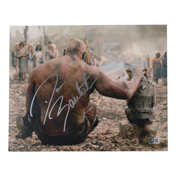 DAVE BAUTISTA SIGNED GOTG 11 X 14 - BECKETT COA