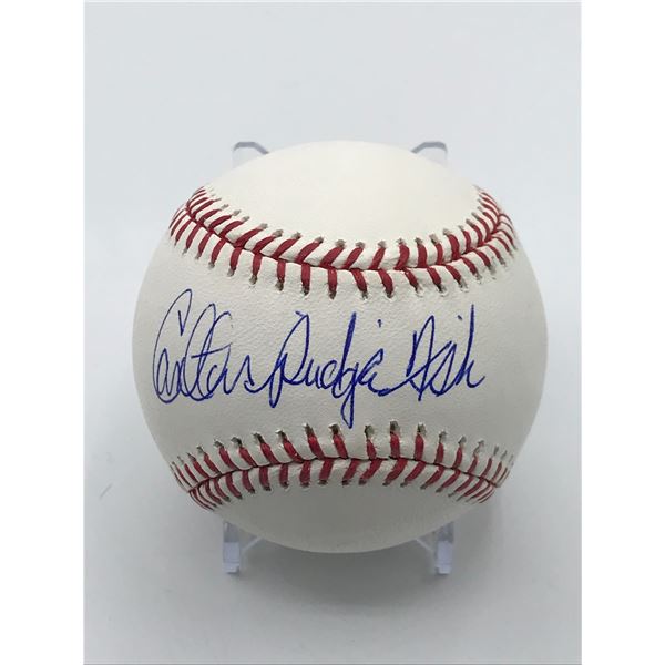 CARLTON FISK SIGNED RARE FULL SIGNATURE BASEBALL (PSA COA)