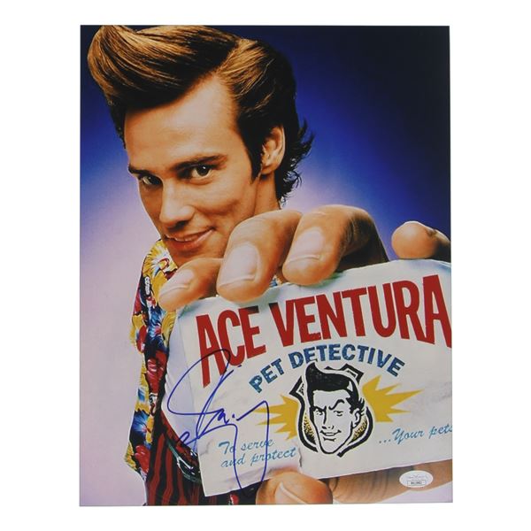 JIM CARREY SIGNED ACE VENTURA 8X10 - JSA COA
