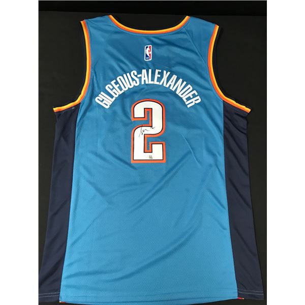 SHAI GILGEOUS ALEXANDER SIGNED OKLAHOMA CITY THUNDER CUSTOM JERSEY - ACE COA