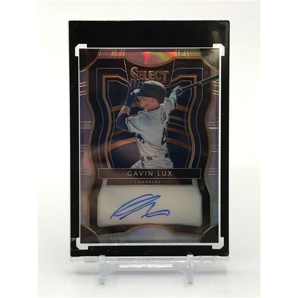 2020 PANINI SELECT BASEBALL GAVIN LUX SIGNED ROOKIE CARD 78/99
