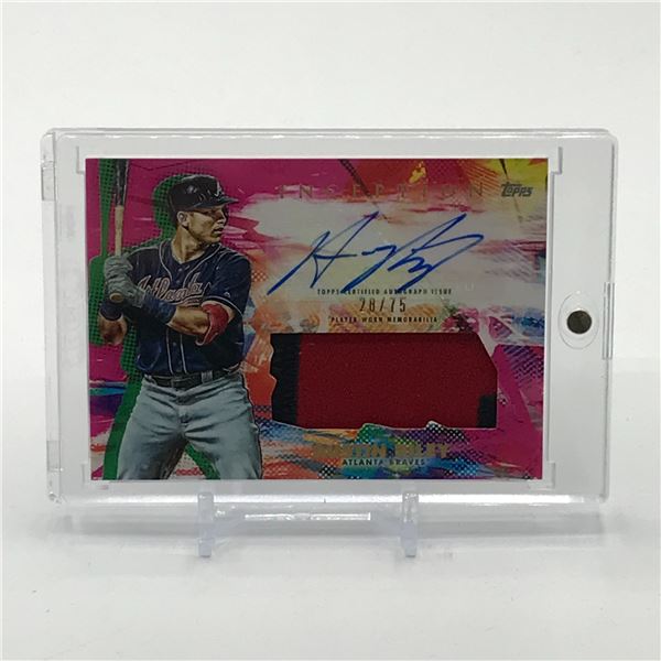 2020 TOPPS INCEPTION AUSTIN RILEY SIGNED PATCH TRADING CARD 28/75