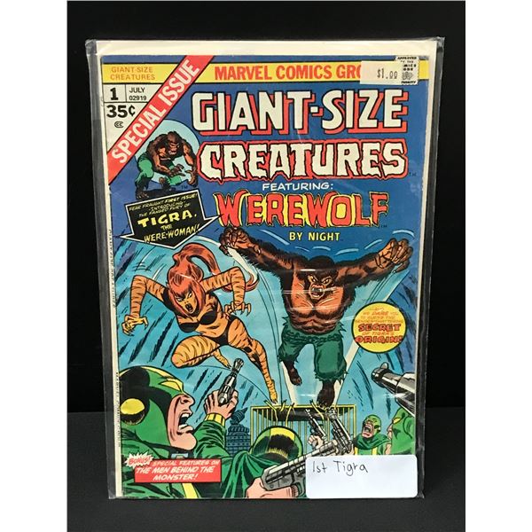 GIANT SIZED CREATURES #1 1ST TIGRA - MARVEL COMICS
