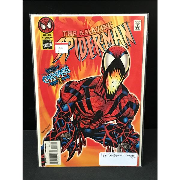 THE AMAZING SPIDERMAN #410 1ST SPIDER-CARNAGE - MARVEL COMICS