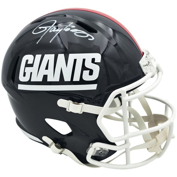 LAWRENCE TAYLOR SIGNED NY GIANTS FULL SIZE HELMET (BECKETT COA)