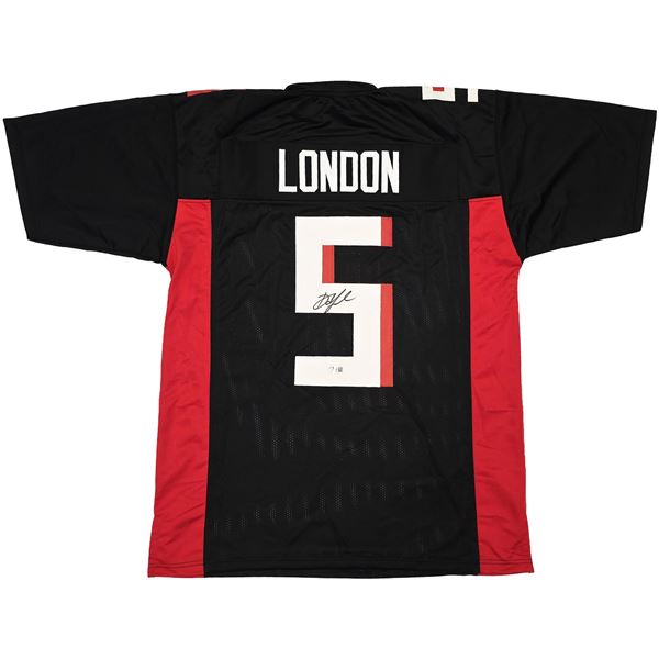 DRAKE LONDON SIGNED ATLANTA FALCONS CUSTOM JERSEY - BECKETT COA