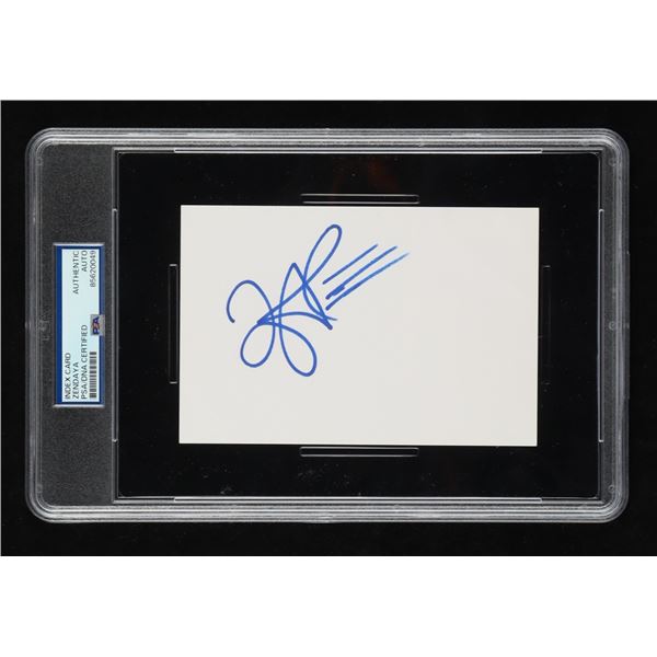 ZENDAYA SIGNED INDEX CARD - PSA ENCASED