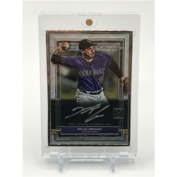 2020 TOPPS MUSEUM COLLECTION BASEBALL NOLAN ARENADO SIGNED CARD 7/15