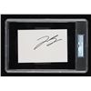 Image 1 : LEONARDO DICAPRIO SIGNED INDEX CARD - PSA ENCASED