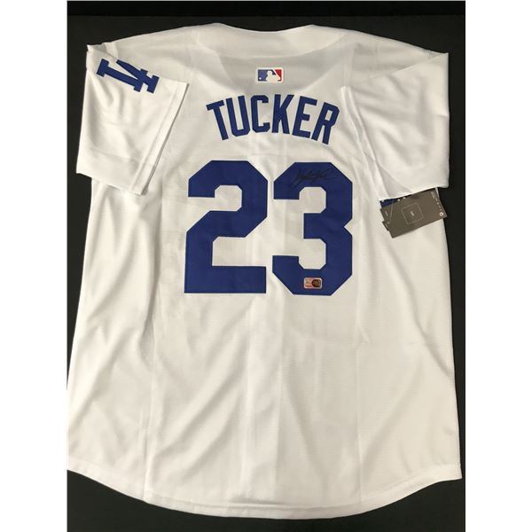KYLE TUCKER SIGNED LOS ANGELES DODGERS CUSTOM JERSEY - ELITE SPORTS COA