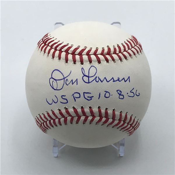 DON LARSEN SIGNED AND INSCRIBED BASEBALL (PSA COA)