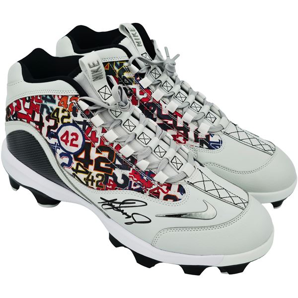 KEN GRIFFEY JR SIGNED LTD EDITION 42 JACKIE ROBINSON CLEATS (BECKETT COA)